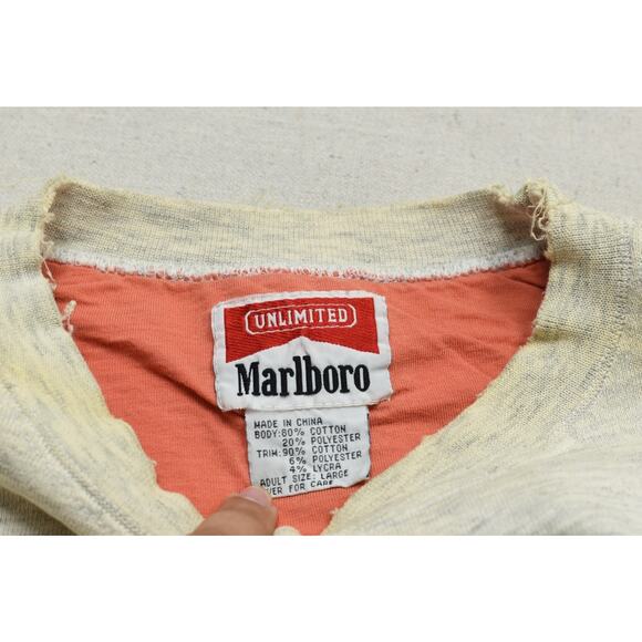 Vintage Marlboro Unlimited Gear Crewneck Sweatshirt Size L Lizard - Picture 7 of 8